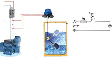 浮球液位開關接線原理圖1